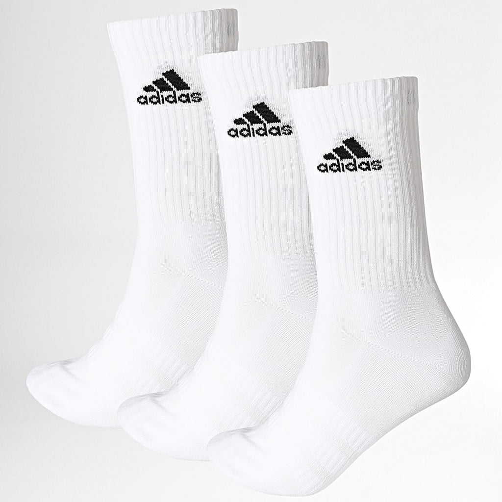 White Adidas Socks X3