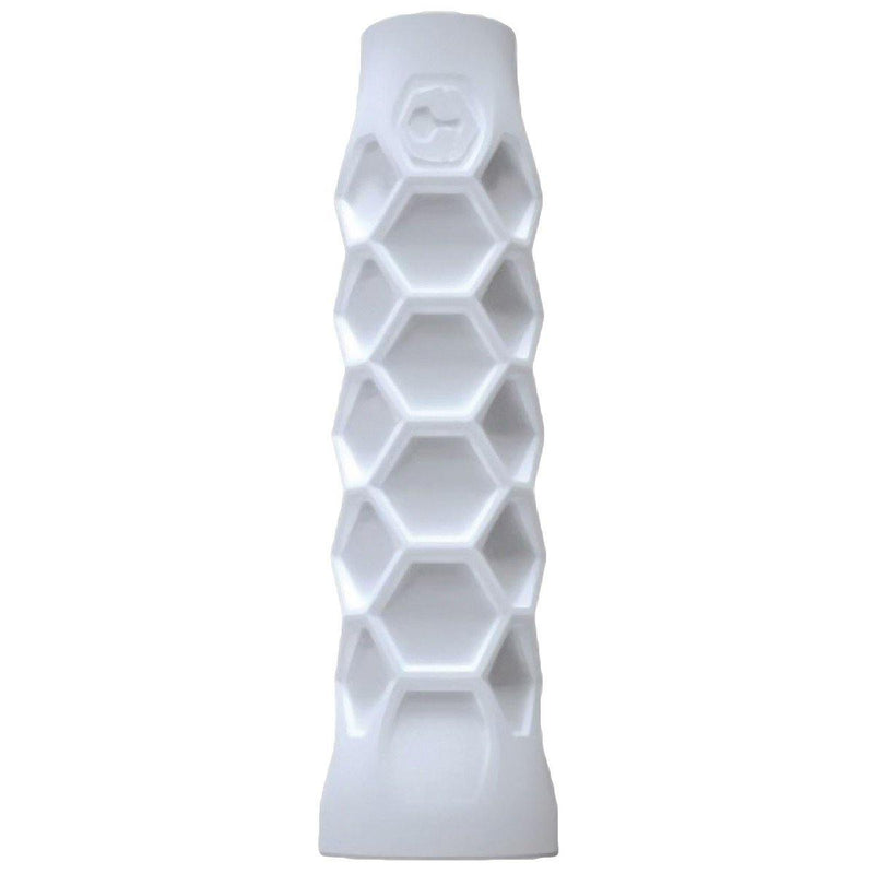 Sa structure en forme de nid d'abeilles, que l'on voit sur l'image, vous permettra de tenir plus facilement votre raquette de padel