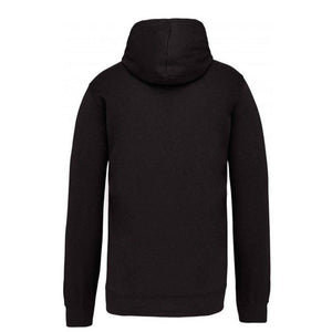 Sweat à capuche noir au design 3D chaud et agréable. 