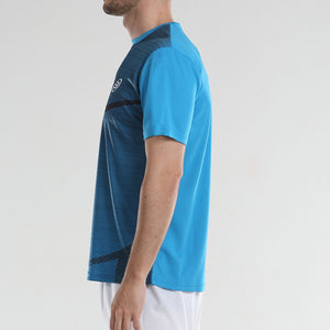 T-shirt Bullpadel Afile Bleu cote - Esprit Padel Shop