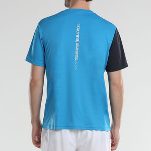 T-shirt Bullpadel Afile Bleu dos - Esprit Padel Shop