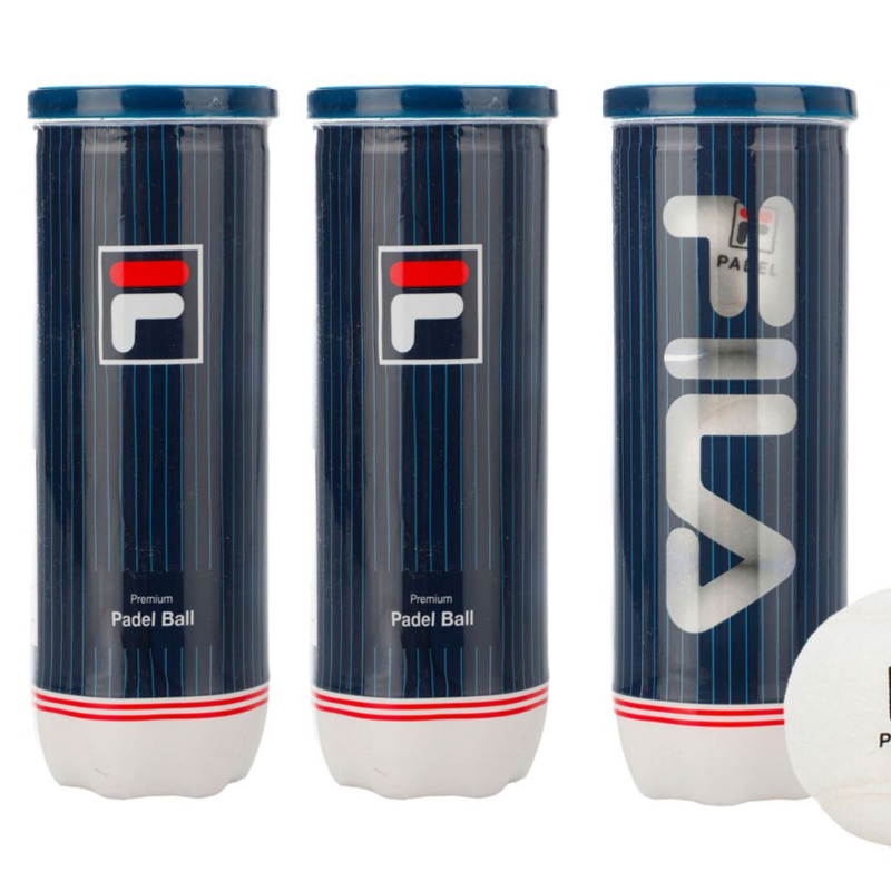 Balles de Padel Fila Premium Pro - Tube de 3 balles, joueurs réguliers