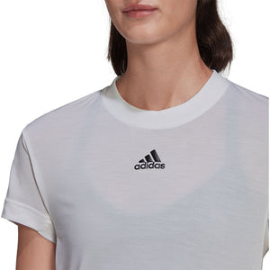 Wijzigingen van armoede Snelkoppelingen Adidas Freelift White Women's T-shirt