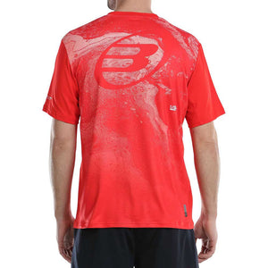 T-shirt Bullpadel Nuco rouge dos - Esprit Padel Shop