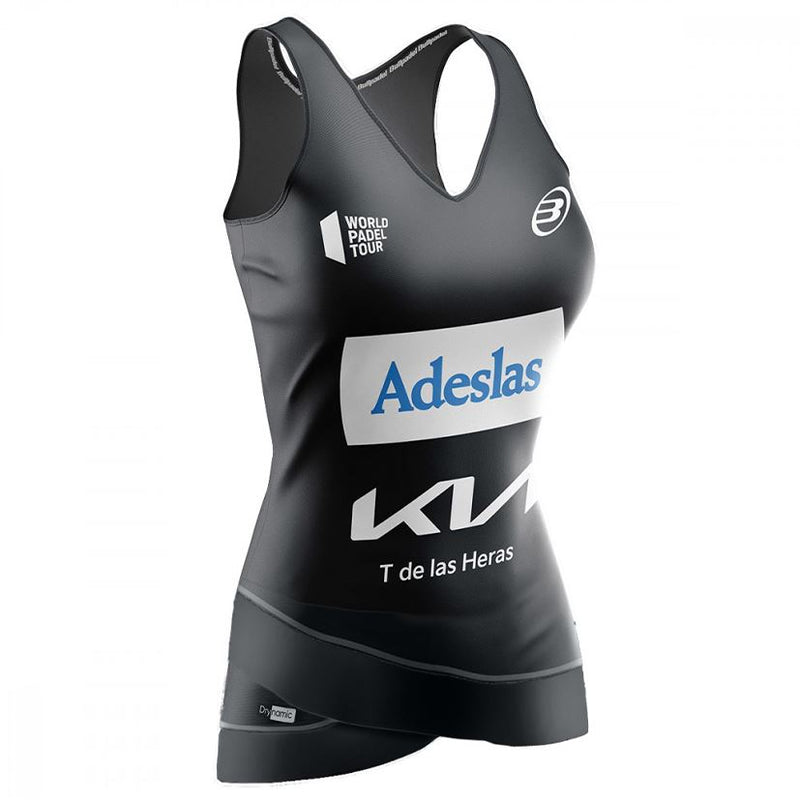 débardeur bullpadel erdine alejendra salazar noir face