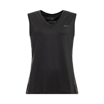 Débardeur Slazenger Femme Lola V-Neck Noir Panthère - Esprit Padel Shop