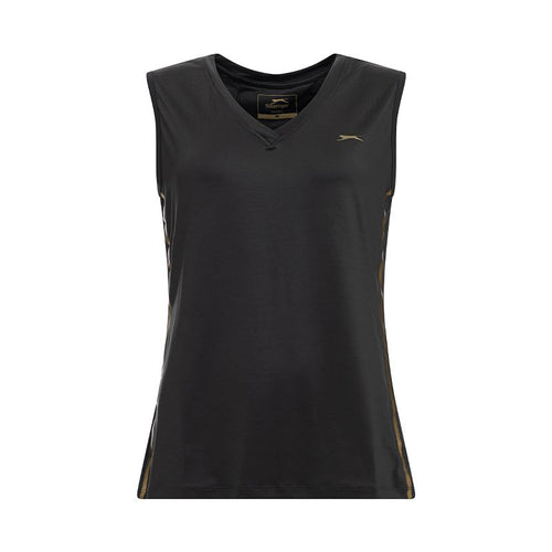 Débardeur Slazenger Femme Lola V-Neck Noir Panthère - Esprit Padel Shop