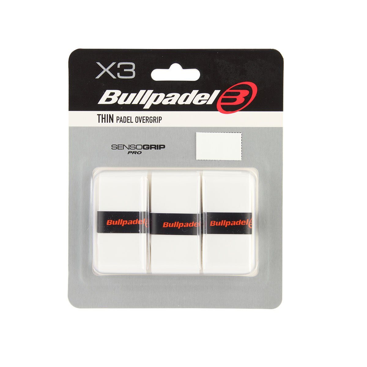 Overgrips Bullpadel White Thin x3