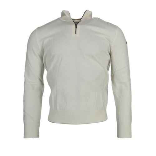 Pull Slazenger Franck Half Zip Blanc - Esprit Padel Shop