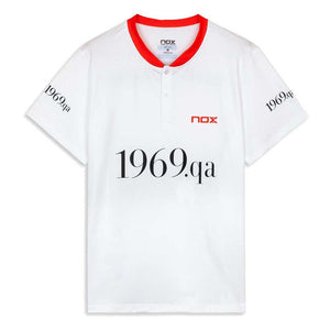 T-shirt réplique officiel Nox AT10 Blanc Face - Esprit Padel Shop