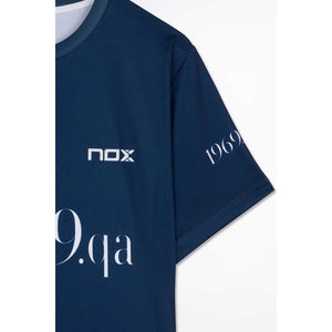 Maillot réplique officiel Nox AT10 bleu sponsor zoom - Esprit Padel Shop