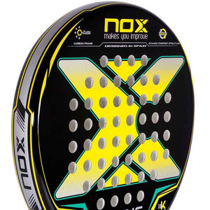 Raquette de padel Nox X-One Yellow Green 2023 Casual Series cadre - Esprit Padel Shop