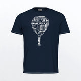 T-shirt Head Padel Typo Bleu marine - Esprit Padel Shop