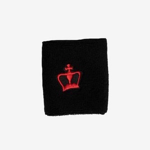 Poignets éponge Black Crown noir x2 court - Esprit Padel Shop