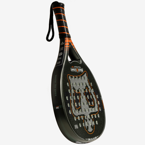 Raquette de padel Black Crown piton Attack 16K couché - Esprit Padel Shop