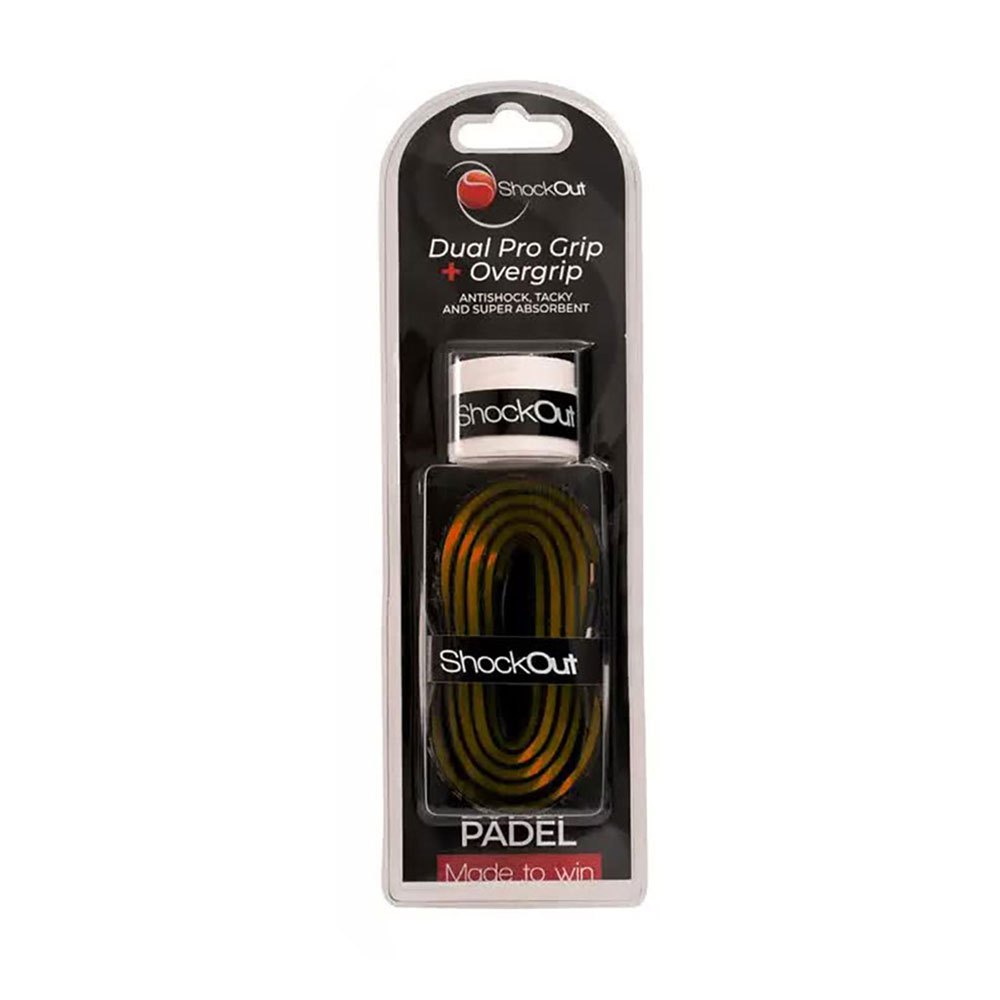 Grip e overgrip Shockout Dual Pro Preto Branco - Esprit Padel Shop