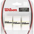 Wilson Pro Overgrip Comfort White Overgrips x3