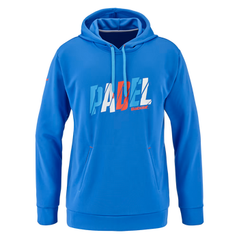 Sweat Babolat Padel Hood Bleu homme face - Esprit Padel Shop
