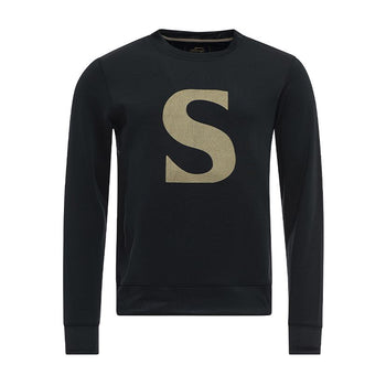 Sweat Slazenger The S Crewneck Noir Panthère - Esprit Padel Shop