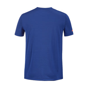 T-shirt Babolat Exercice Graphic tee bleu dos - Esprit Padel Shop