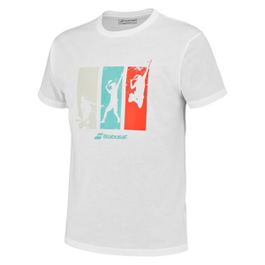 T-shirt Babolat Padel Hood Blanc 3q - Esprit Padel Shop