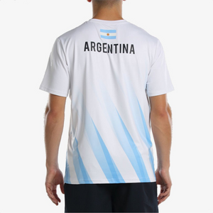 T-shirt Bullapdel Replica Argentine Abino APA Blanc dos - Esprit Padel Shop