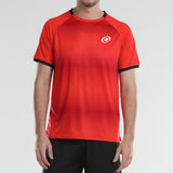 T-shirt Bullpadel Actua rouge face - Esprit Padel Shop