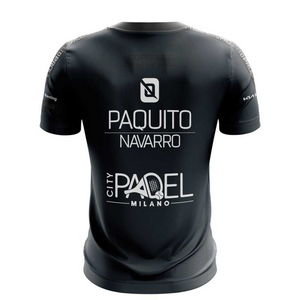 T-shirt Bullpadel Replica Paquito Navarro Odeon Noir 2023 dos - Esprit Padel Shop