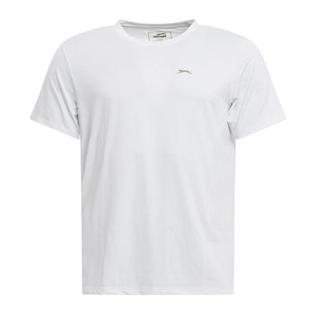 t-shirt tim tee blanc slazenger face