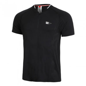 T-shirt Wilson Bela Seamless Zip 2.0 noir face - Esprit Padel Shop